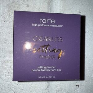 Tarte Creaseless Setting Powder Translucent 0.24 oz Loose Brightening NEW NIB
